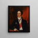 Ritratto del barone Carl Johan Walleen - Johan Erik Lindh — quadro incorniciato alla parete