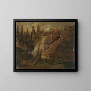 Paesaggio norvegese - Johan Fredrik Eckersberg — quadro incorniciato alla parete