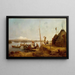 Ritorno di nozze al lago Hornavan - Johan Fredrik Höckert — quadro incorniciato alla parete