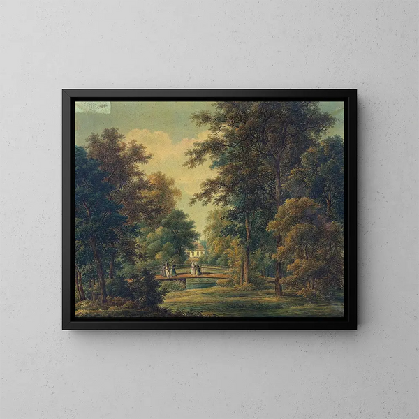 Résidence du magistrat Heurlin à Truveholm en Västergötland - Johan Fredrik Julin — quadro incorniciato alla parete