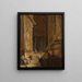 Un scalone di un tempio, pezzo di architettura - Johan Gottlob Brusell — quadro incorniciato alla parete