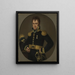 Carl von Dannfelt 1773-1841 ufficiale aiutante - Johan Gustaf Wiström — quadro incorniciato alla parete