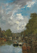 Un canal animé Rotterdam - Johan Hendrik van Mastenbroek — vista dell’opera