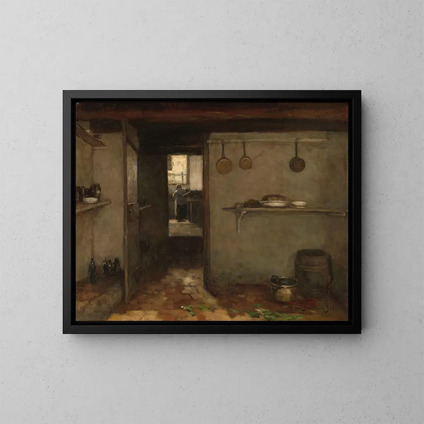 Cave des artistes à La Haye - Johan Hendrik Weissenbruch — quadro incorniciato alla parete