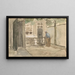 Vista su un cortile dalla bottega dell'artista in Kazernestraat a L'Aia - Johan Hendrik Weissenbruch — quadro incorniciato alla parete