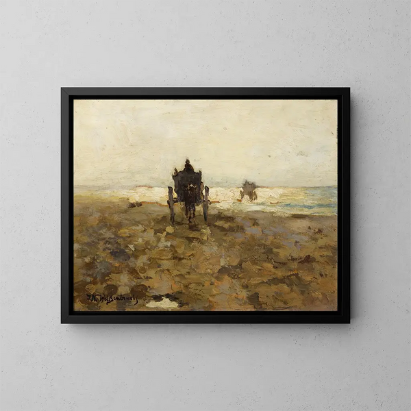 Carrello con conchiglie - Johan Hendrik Weissenbruch — quadro incorniciato alla parete