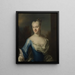 Hedvig Elisabet Paulin 1716-1806 - Johan Henrik Scheffel — quadro incorniciato alla parete