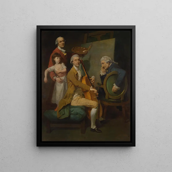 Johan Joseph Zoffany - SelfPortrait with His Daughter Maria Theresa James Cervetto and Giacobbe Cervetto.webp