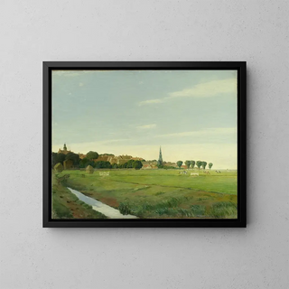 Johan Rohde - Landscape with a Town.webp