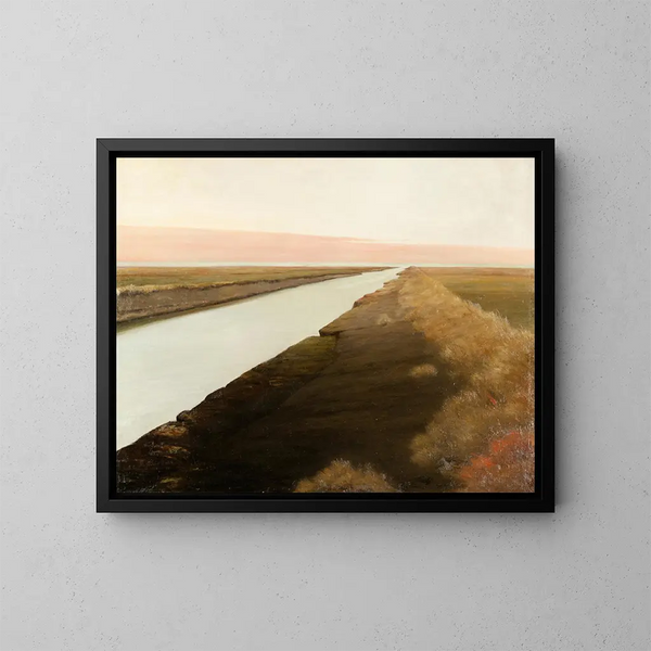 Ruisseau de Ribe - Johan Rohde — quadro incorniciato alla parete