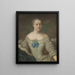 Hedvig Charlotta Nordenflycht 1718–1763 - Johan Stålbom — quadro incorniciato alla parete