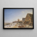 Strandvejen à Vedbæk, après-midi d'hiver - Johan Stroe — quadro incorniciato alla parete
