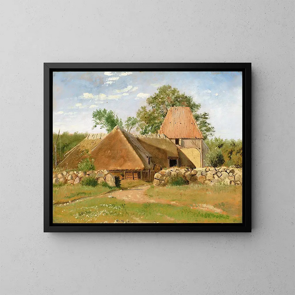 Teglvrk ved Asns - Johan Thomas Lundbye — quadro incorniciato alla parete