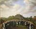 Il re Carlo XIV Giovanni che visita i tumuli di Old Uppsala nel 1834 - Johan Way — vista dell’opera