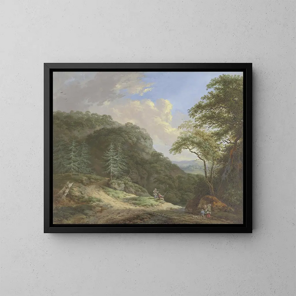 Paesaggio di montagne - Johann Albrecht Friedrich Rauscher — quadro incorniciato alla parete
