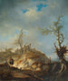 Un paesaggio ondulato con viaggiatori - Johann Alexander Thiele — vista dell’opera