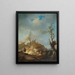 Un paesaggio ondulato con viaggiatori - Johann Alexander Thiele — quadro incorniciato alla parete