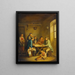 Carte da gioco contadini - Johann Andreas Herrlein — quadro incorniciato alla parete