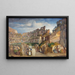 Sermone dei cappuccini al Colosseo di Roma - Johann Anton Ramboux — quadro incorniciato alla parete