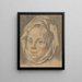 Tête d'une matrone - Johann Anton Tischbein — quadro incorniciato alla parete