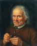 Vecchio contadino che riempie la pipa - Johann Baptist Höchle — vista dell’opera