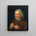 Vecchio contadino che riempie la pipa - Johann Baptist Höchle — quadro incorniciato alla parete