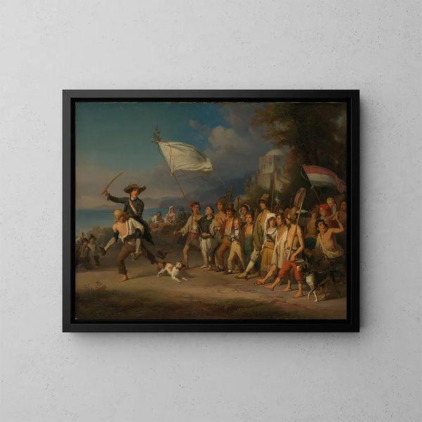 La défense des enfants - Johann Baptist Kirner — quadro incorniciato alla parete