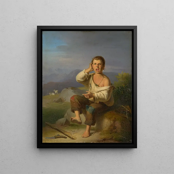 Johann Baptist Kirner - Injured shepherd boy.webp