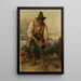 italiano con un cappello alto che tiene un secchio di legno tra le mani - Johann Baptist Kirner — quadro incorniciato alla parete