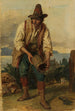 italiano con un cappello alto che tiene un secchio di legno tra le mani - Johann Baptist Kirner — vista dell’opera