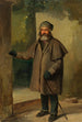Uomo barbuto in abbigliamento invernale con braccio sinistro alzato - Johann Baptist Kirner — vista dell’opera