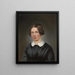 Ritratto di Pauline Rogg nata Tritscheller - Johann Baptist Laule — quadro incorniciato alla parete