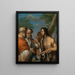 La predicazione di san Giovanni Battista - Johann Baptist Reis — quadro incorniciato alla parete