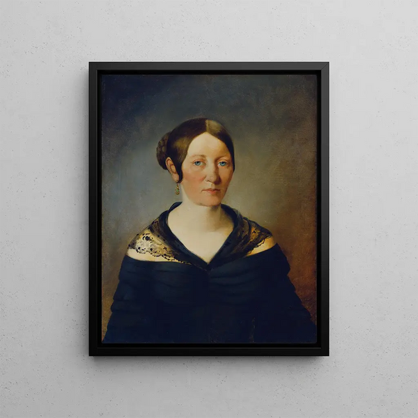 Ritratto di donna - Johann Baptist Reiter — quadro incorniciato alla parete