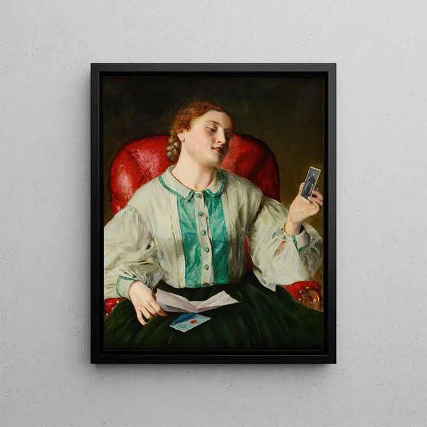 La lettera d'amore - Johann Baptist Reiter — quadro incorniciato alla parete