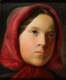 Giovane donna con foulard rosso - Johann Baptist Reiter — vista dell’opera