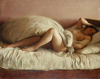 Donna addormentata - Johann Baptist Reiter — vista dell’opera