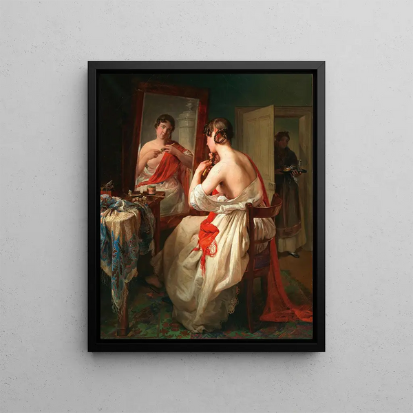Le Toilette - Johann Baptist Reiter — quadro incorniciato alla parete