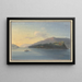 Vista dell'isola di Saint-Pierre sul lago di Bienne - Johann Baptist Stuntz — quadro incorniciato alla parete