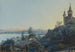 Vista del castello del Schlossberg e del lago di Bienne - Johann Baptist Stuntz — vista dell’opera