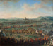 Entrée dell'imperatore Francesco I Stefano e suo figlio Giuseppe II a Francoforte il 29 marzo 1764 - Johann Dallinger von Dalling — vista dell’opera