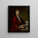 Ritratto dell'orafo Johann Friedrich Baer - Johann Daniel Heimlich — quadro incorniciato alla parete