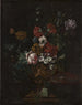 Fiori in un'urna scolpita - Johann Daniel Preissler — vista dell’opera