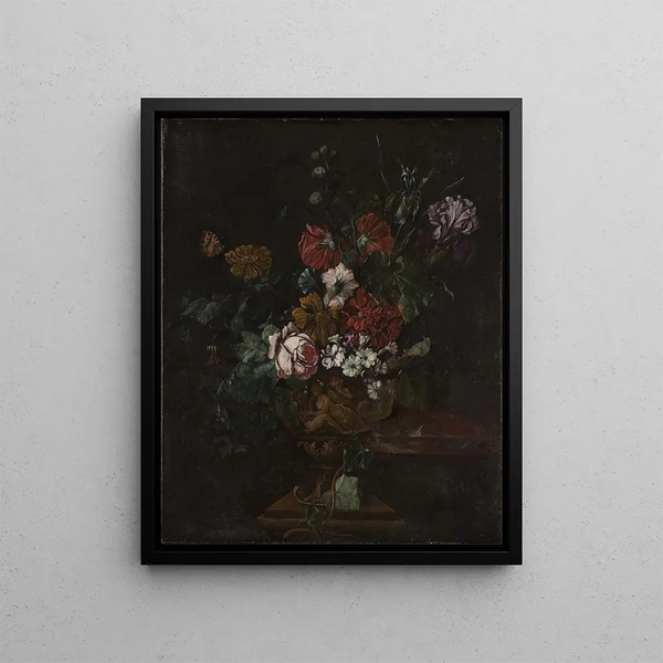 Johann Daniel Preissler - Flowers in a Sculptured Urn.webp