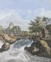 Un ruscello impetuoso con un ponte e una vista sulla valle - Johann David Passavant — vista dell’opera