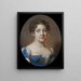 Donna sconosciuta - Johann Dominik Bossi — quadro incorniciato alla parete