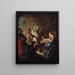 Adorazione dei Re Magi - Johann Evangelist Holzer — quadro incorniciato alla parete