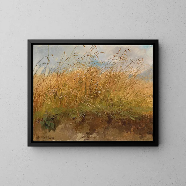 Al bordo della prateria - Johann Fischbach — quadro incorniciato alla parete
