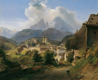 Berchtesgaden con il Watzmann - Johann Fischbach — vista dell’opera