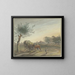 Hof Rebstock nel mezzo delle vaste praterie lungo la strada di Magonza vicino a Francoforte sul Meno - Johann Friedrich Morgenstern — quadro incorniciato alla parete